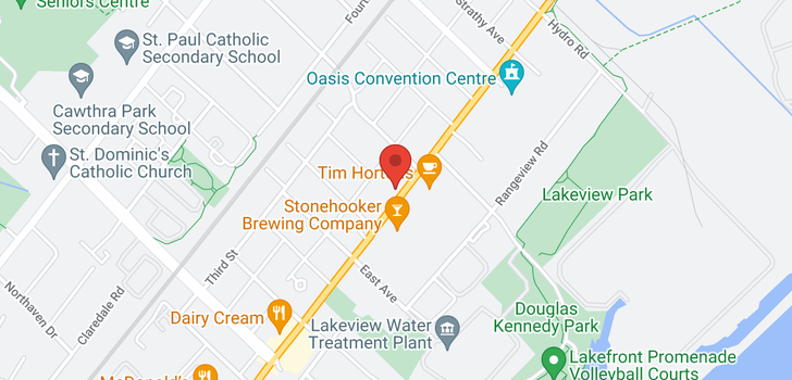 map of #3 -885 LAKESHORE RD